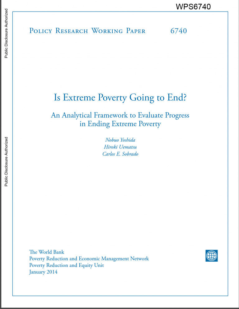 Is Extreme Poverty Going to End? An Analytical Framework to Evaluate Progress in Ending Extreme Poverty