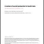 A review of social protection in South Asia