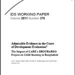 Admissible Evidence in the Court of Development Evaluation