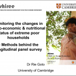 Monitoring the changes in socio-economic & nutritional status of extreme poor households – Methods behind the longitudinal panel survey
