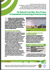 The National Food Policy Plan of Action : A framework for investing in food security