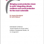Bringing social protection down to earth – Integrating climate resilience and social protection for the most vulnerable