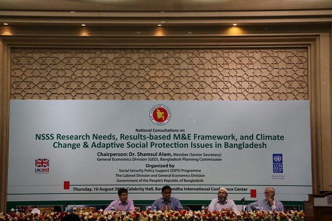 National Consultation on NSSS Research Needs, Results-based M&E Framework, and Adaptive Social Protection Issues in Bangladesh