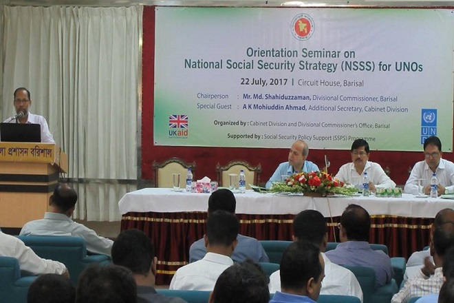 Orientation Seminar on National Social Security Strategy (NSSS) for UNOs in Barisal