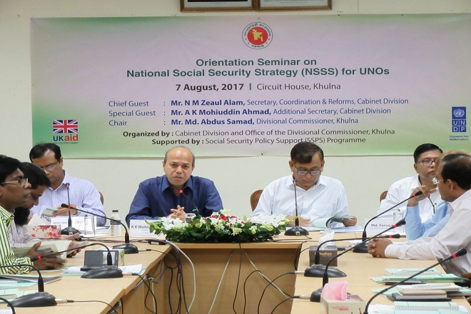 Orientation Seminar on National Social Security Strategy (NSSS) for UNOs in Khulna