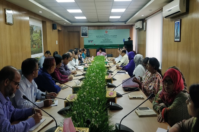 Workshop on  Social Insurance Prospects in Bangladesh Held on 23 October 2018