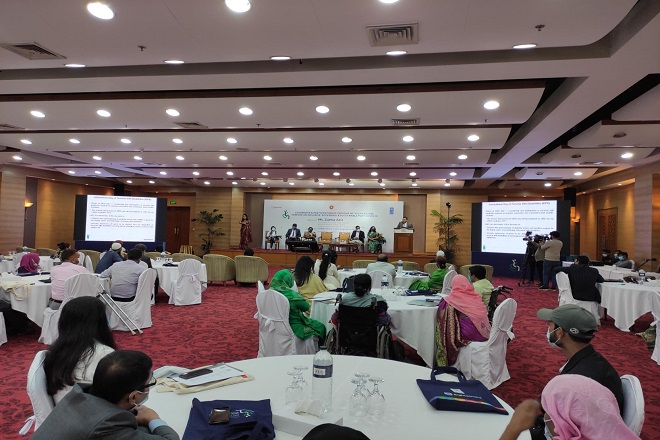 National Seminar for ensuring wider disability-inclusion in the social protection policies and programmes in Bangladesh held on 4 December 2021