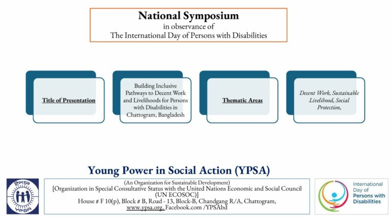National Symposium in observance of The International Day of Persons with Disabilities (YPSA)