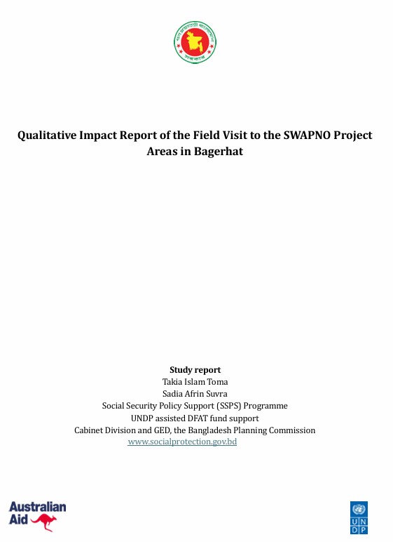 Qualitative Impact Report of the Field Visit to the SWAPNO Project Areas in Bagerhat